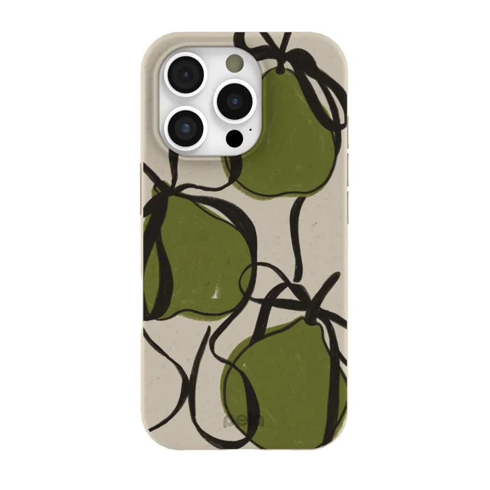 New Pela iPhone 16 Pro Eco-Friendly Sweet Pears London Fog Phone Case